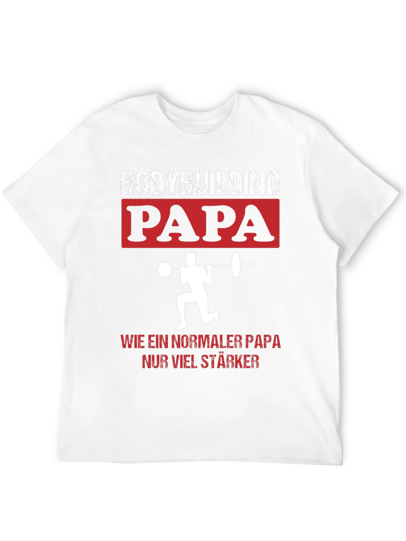 Bodybuilding Papa T-Shirt - Strong Dad Gym Tee