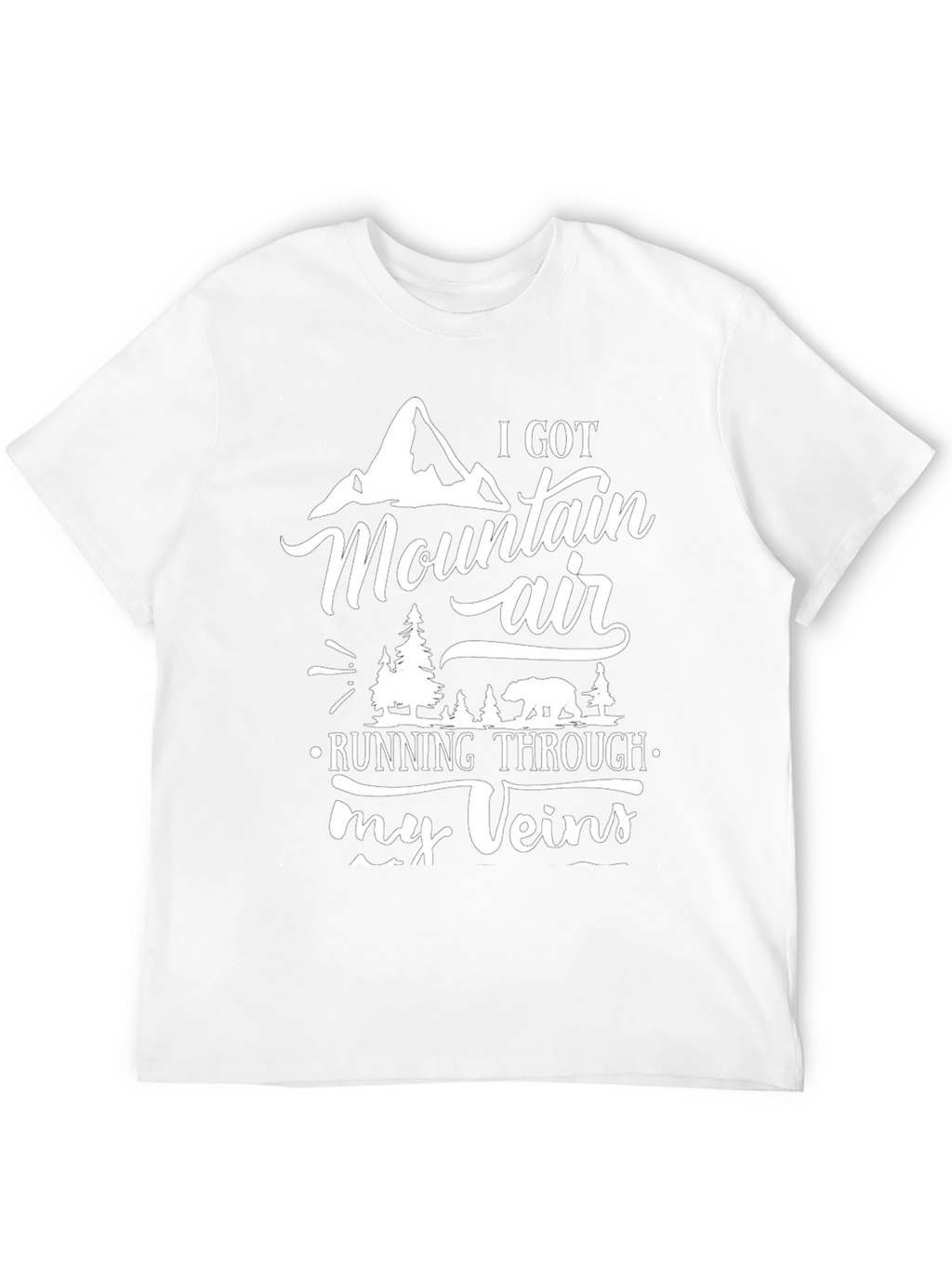 Mountain Air Graphic Black T-Shirt
