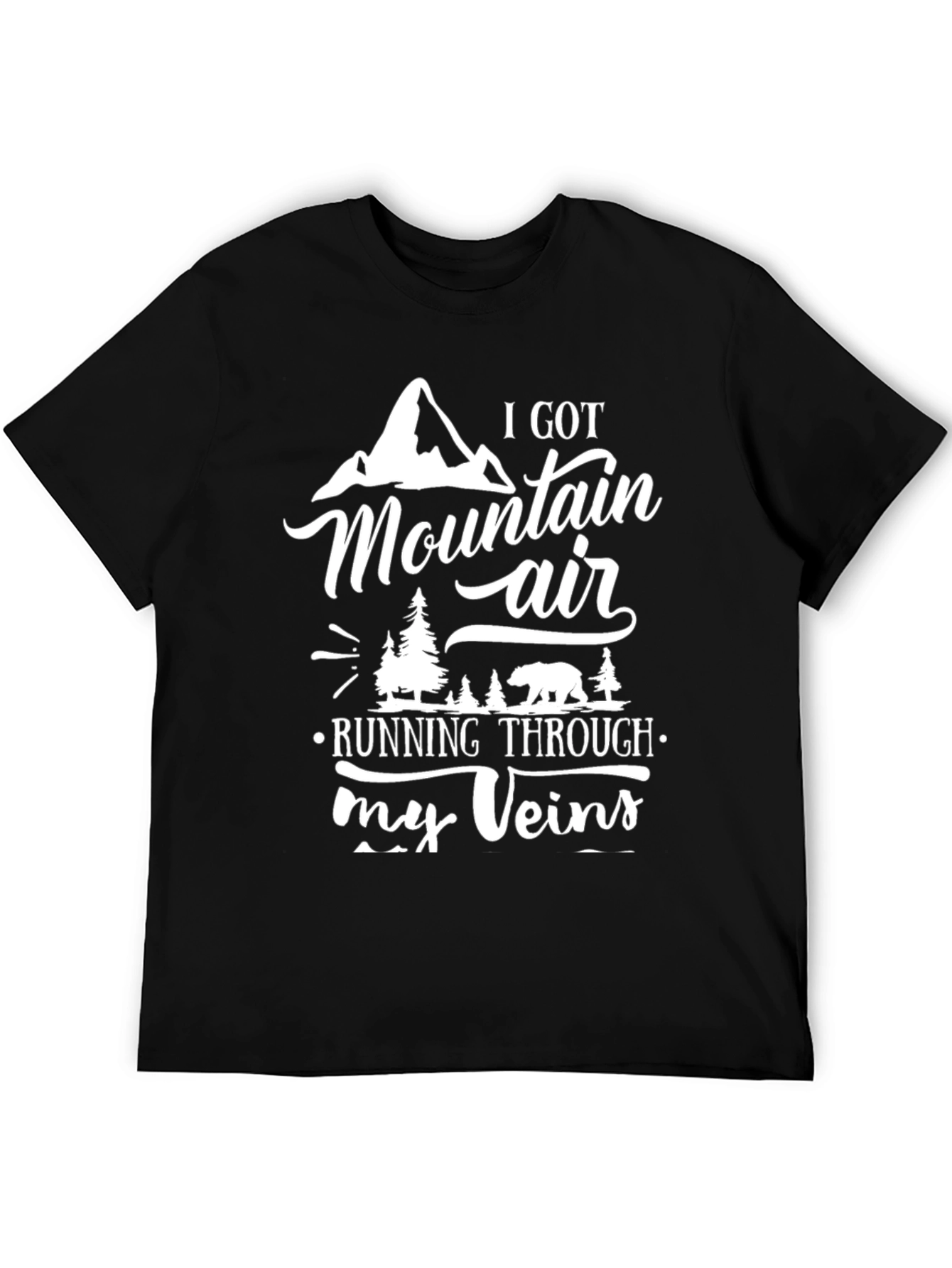 Mountain Air Graphic Black T-Shirt