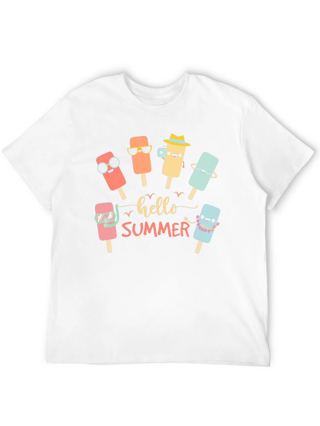 Hello Summer Popsicle T-Shirt - Black