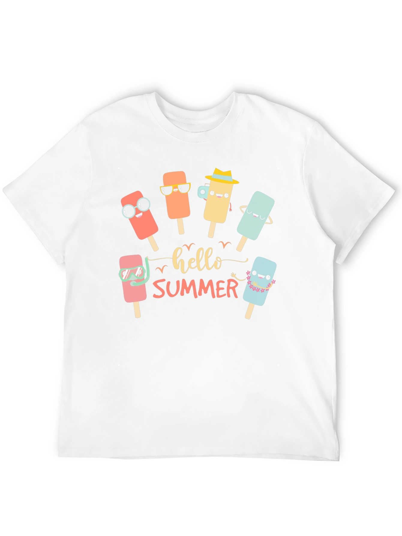 Hello Summer Popsicle T-Shirt - Black