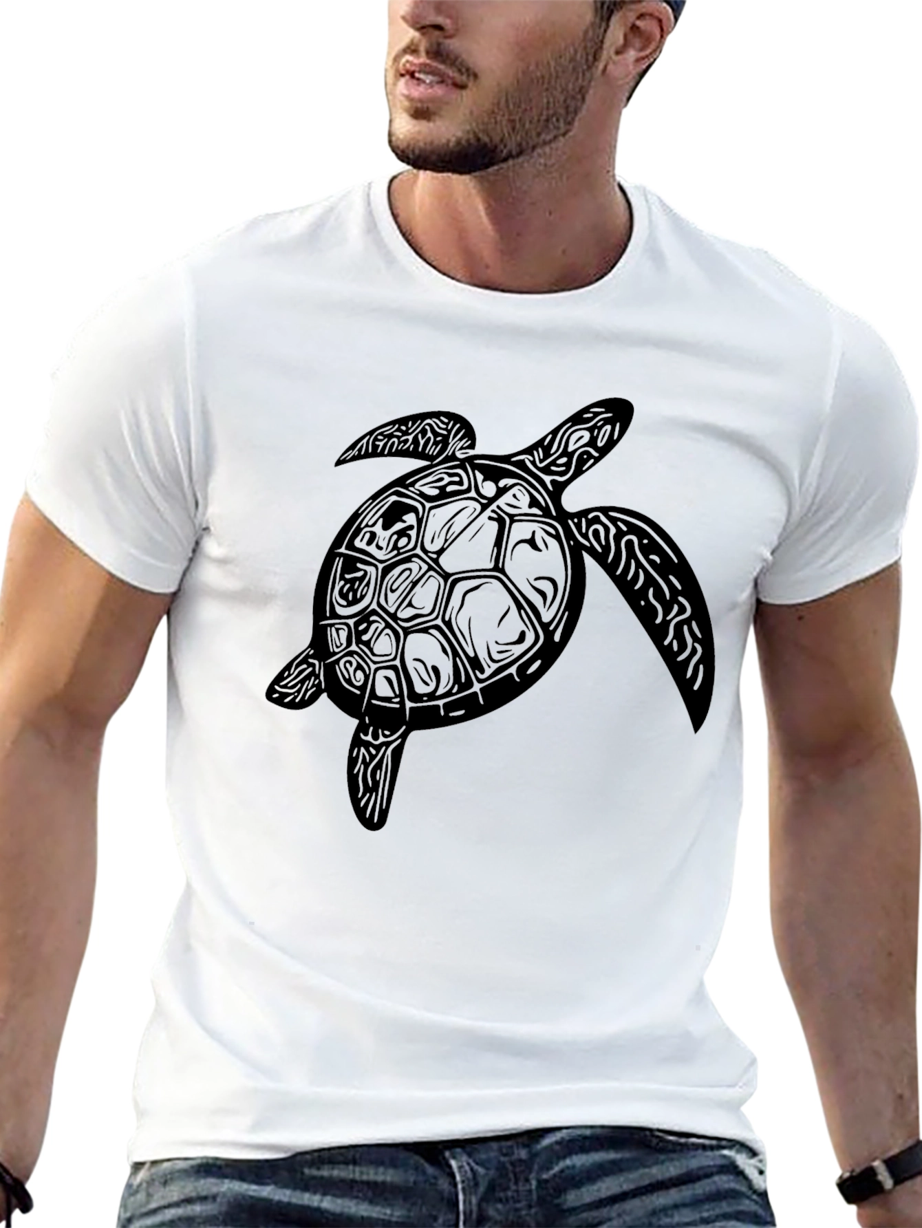 Black Turtle Graphic Tee