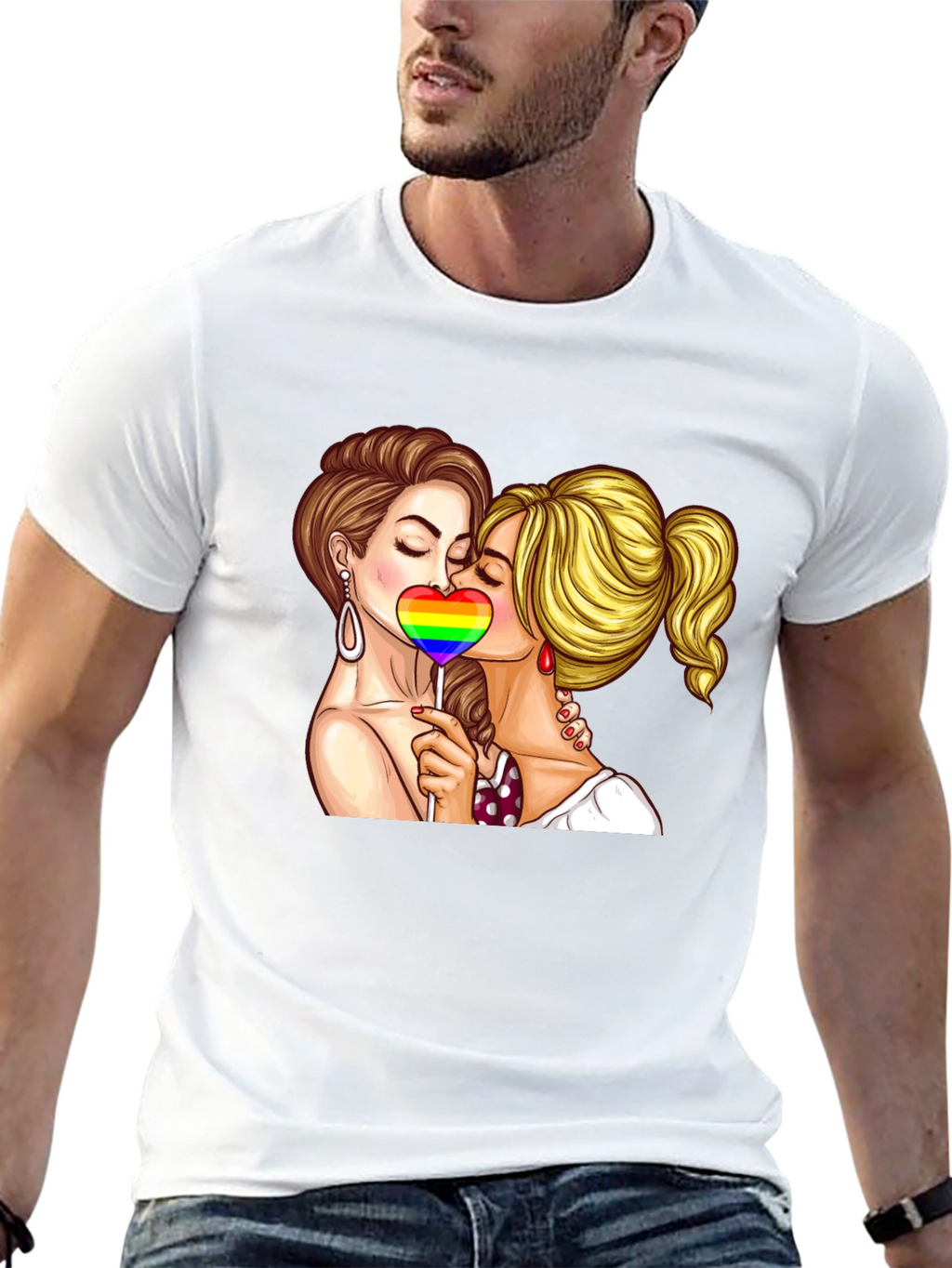 LGBT Pride Kissing T-Shirt
