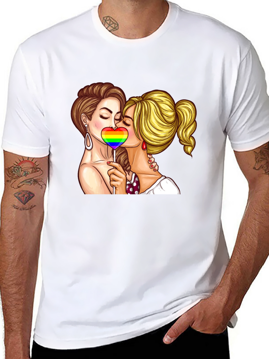 LGBT Pride Kissing T-Shirt