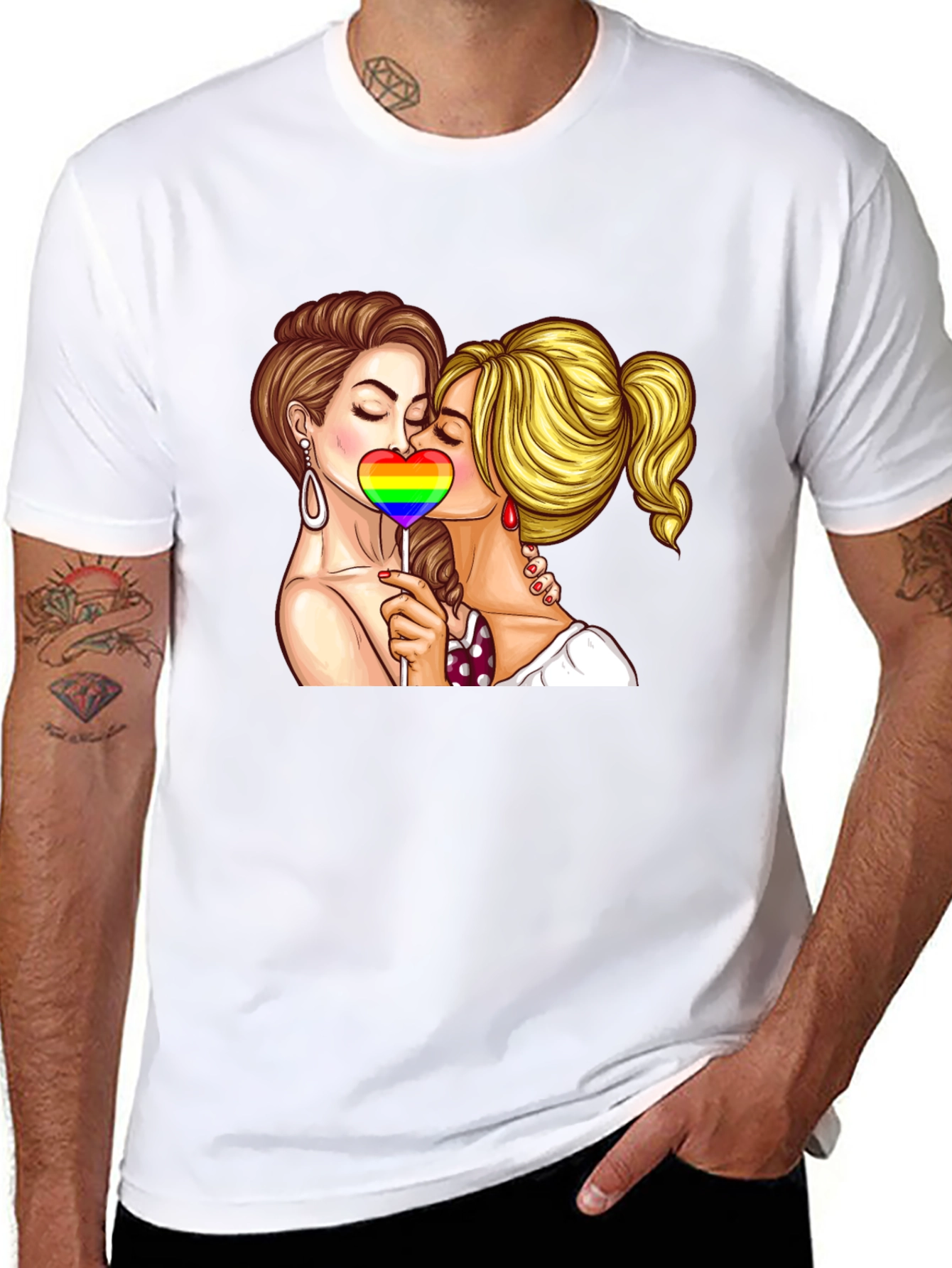 LGBT Pride Kissing T-Shirt