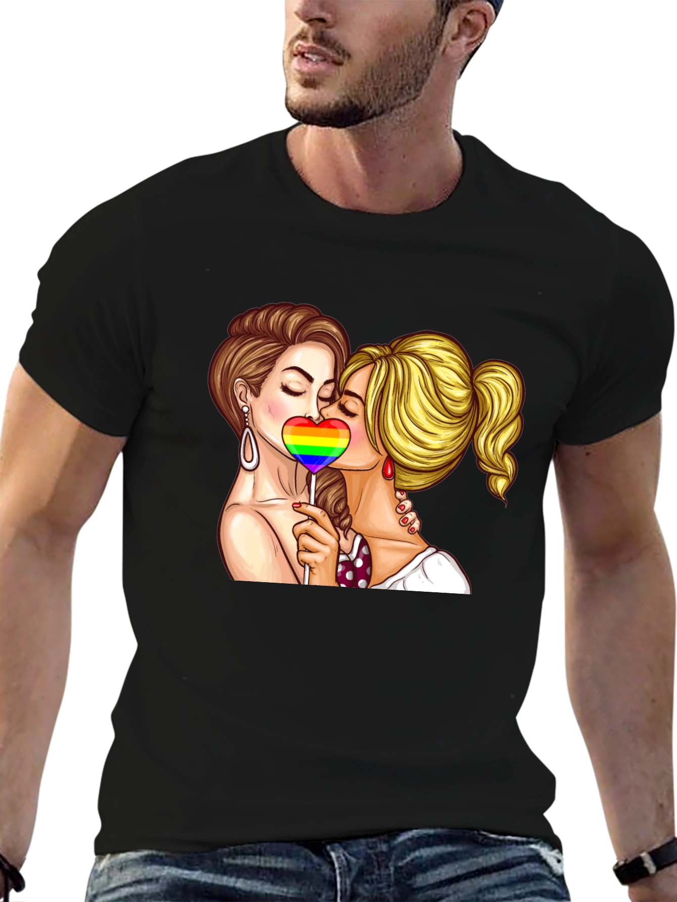LGBT Pride Kissing T-Shirt