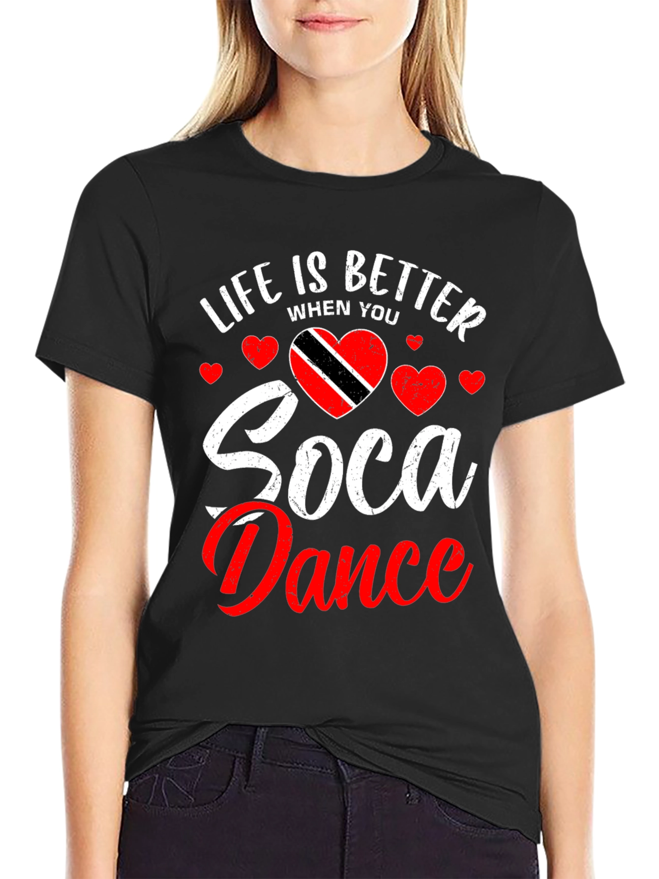 Life is Better Soca Dance Black T-Shirt