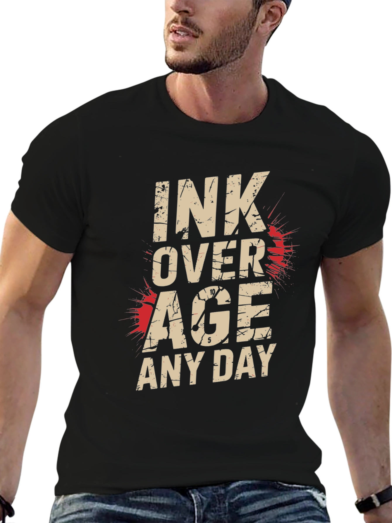Ink Over Age Tee - Unique Graphic T-Shirt