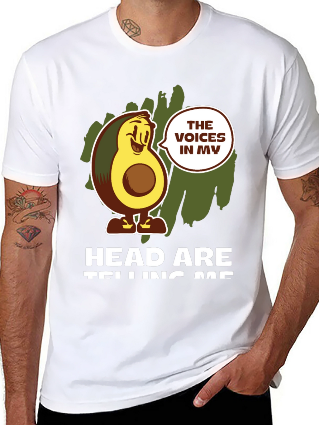 Avocado Voices Graphic T-Shirt