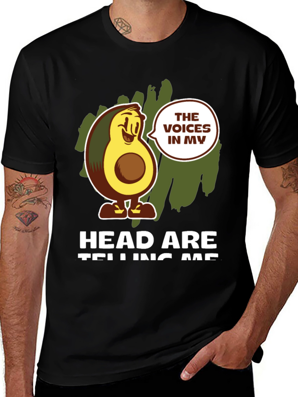 Avocado Voices Graphic T-Shirt