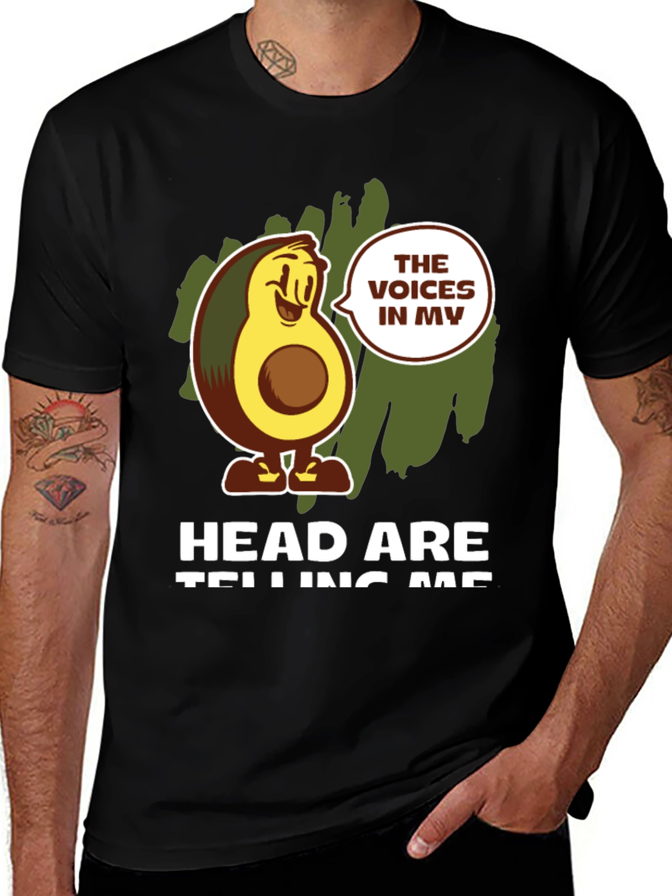 Avocado Voices Graphic T-Shirt