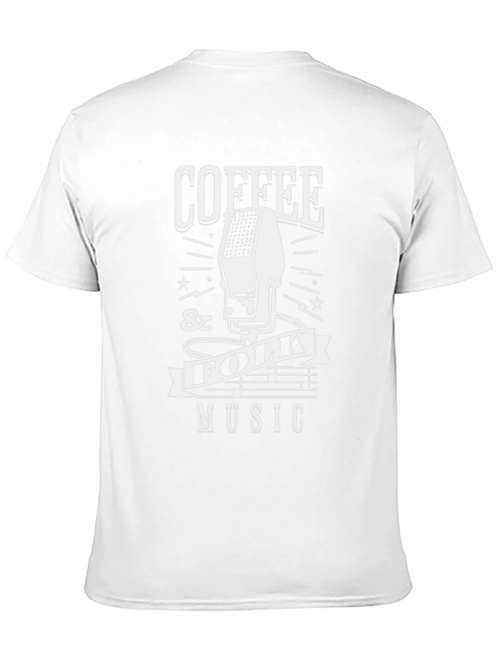 Coffee & Folk Music Graphic Tee - Black