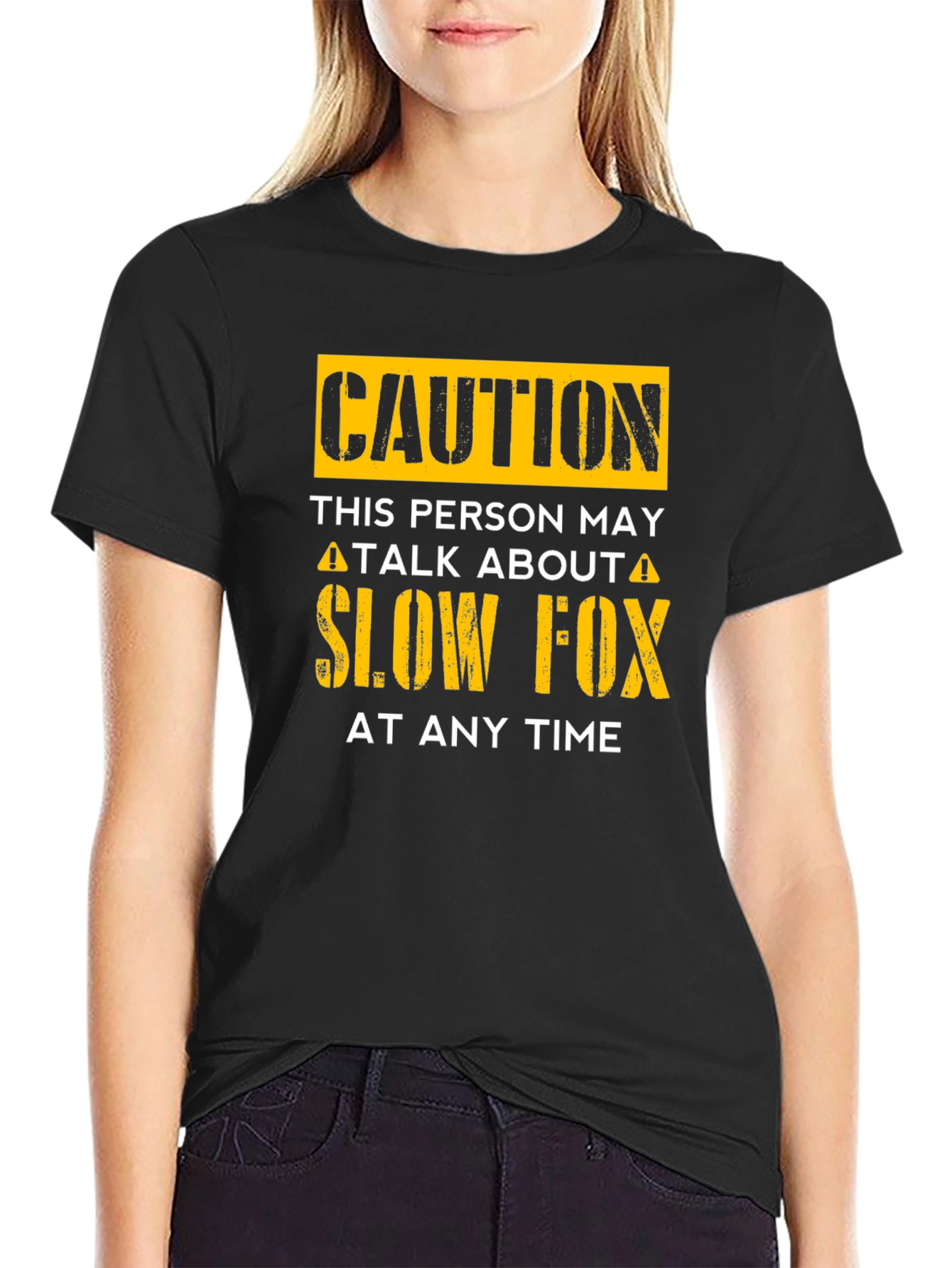 Caution Slow Fox T-Shirt
