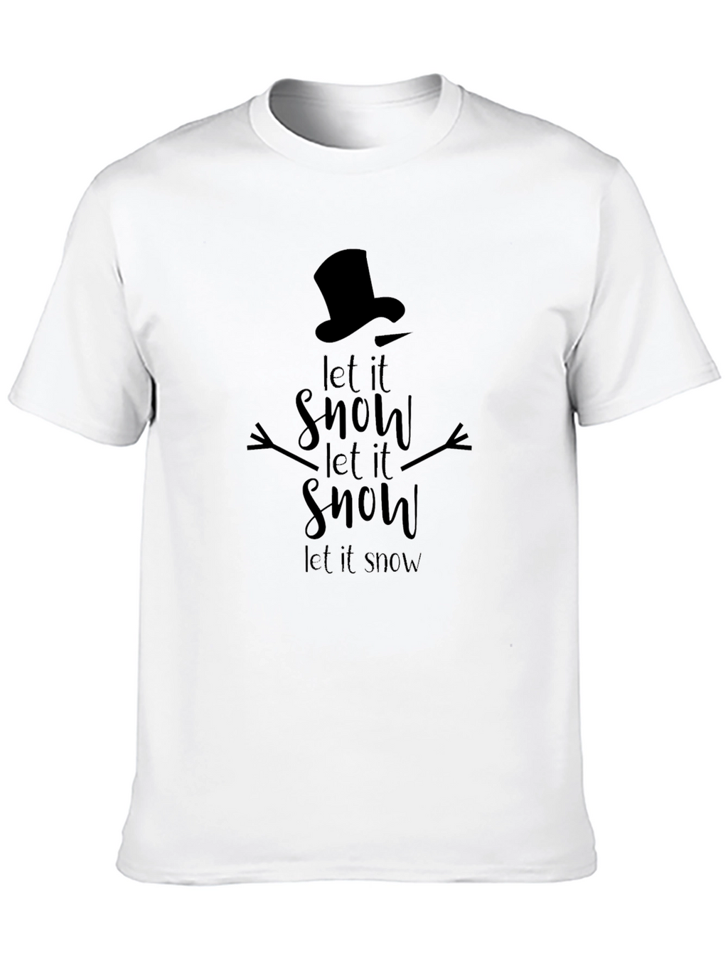 Let it Snow Graphic Tee - Holiday Themed Shirt