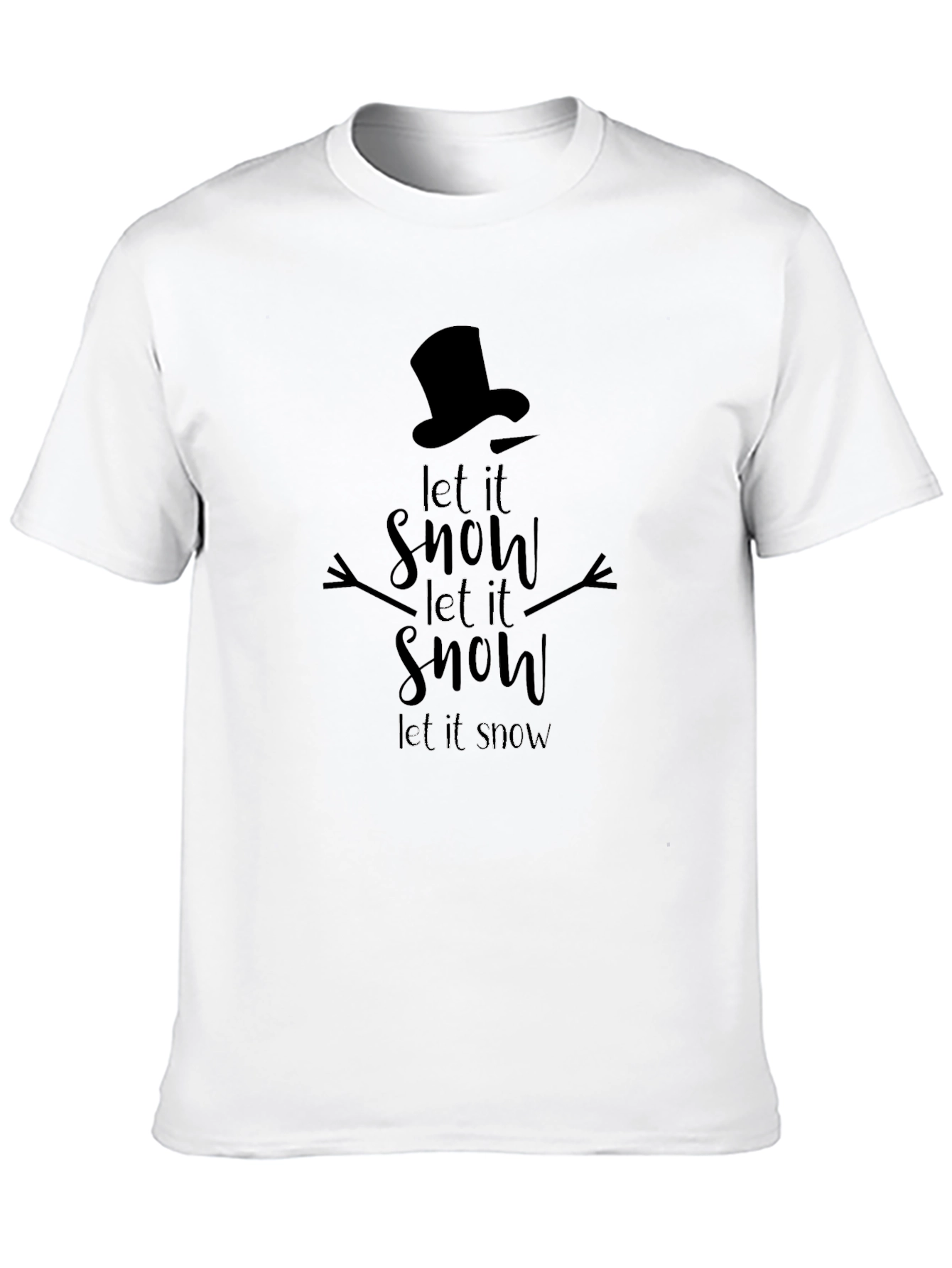 Let it Snow Graphic Tee - Holiday Themed Shirt