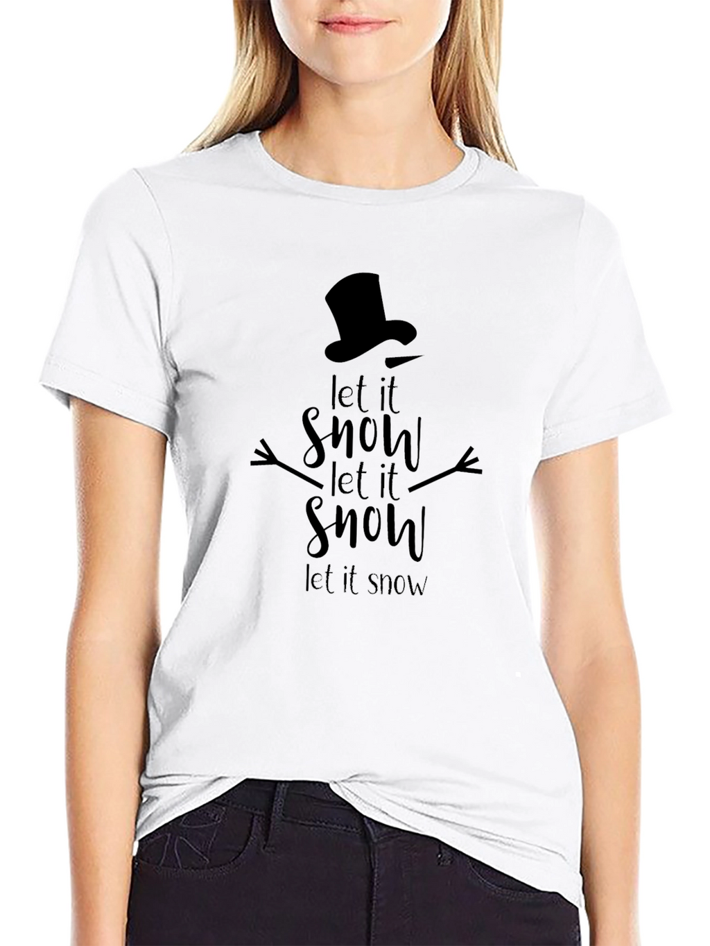 Let it Snow Graphic Tee - Holiday Themed Shirt