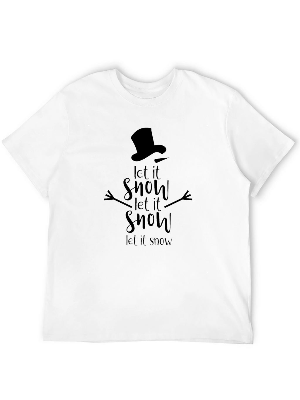 Let it Snow Graphic Tee - Holiday Themed Shirt