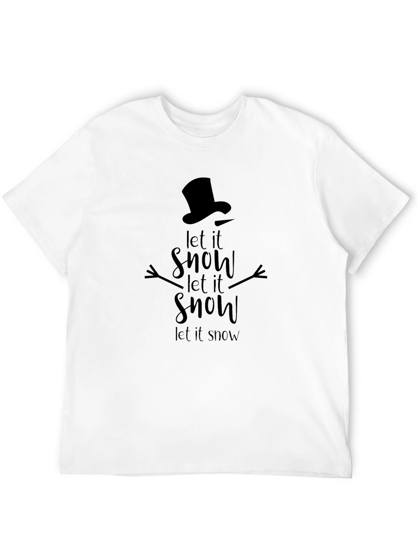 Let it Snow Graphic Tee - Holiday Themed Shirt