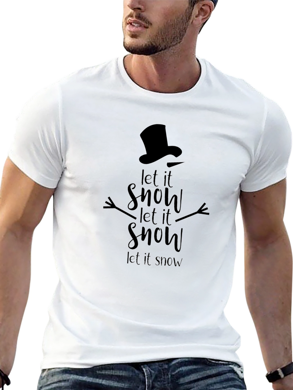 Let it Snow Graphic Tee - Holiday Themed Shirt