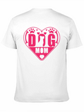 Dog Mom Heart T-Shirt - Black