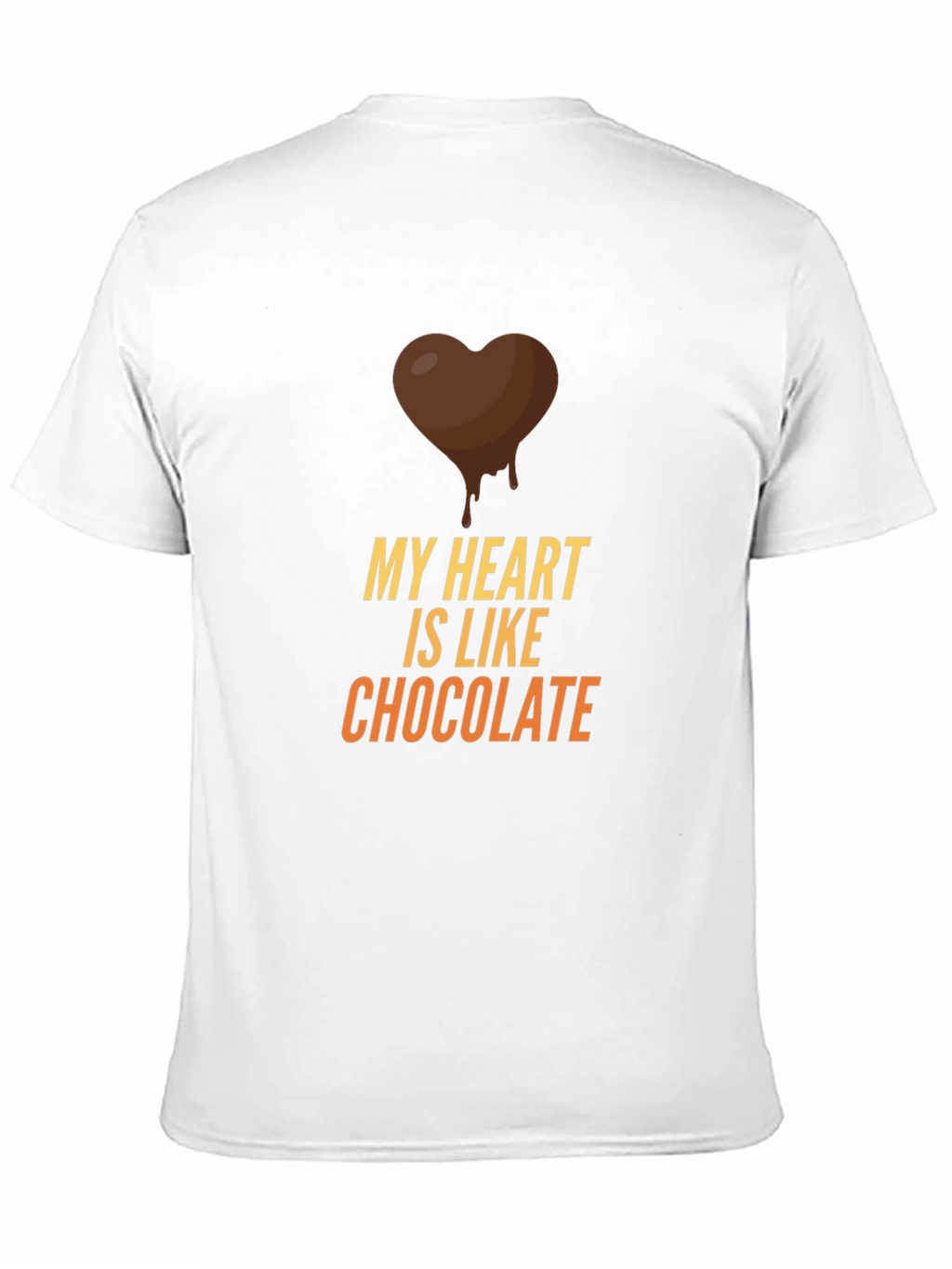 My Heart is Like Chocolate Black T-Shirt