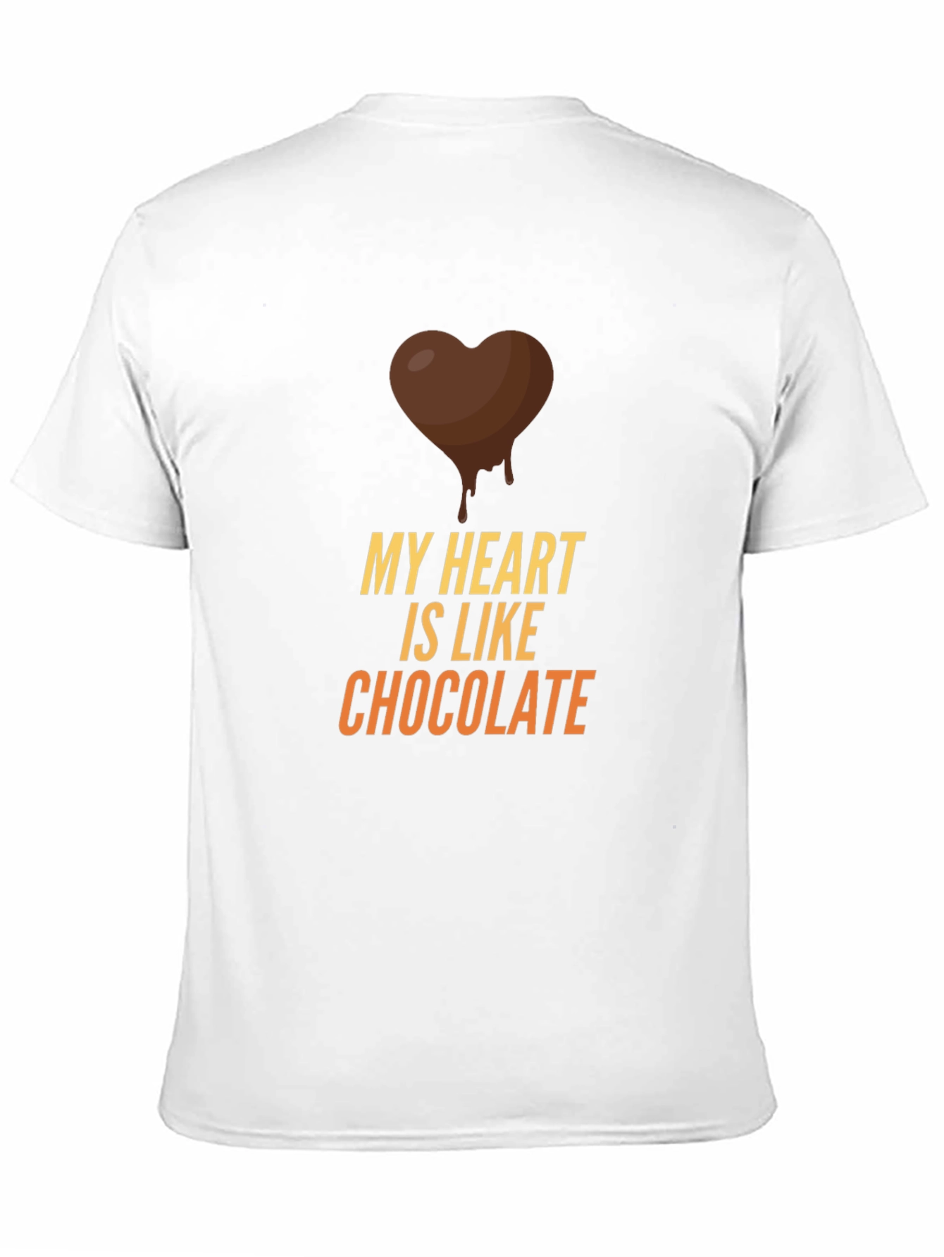 My Heart is Like Chocolate Black T-Shirt