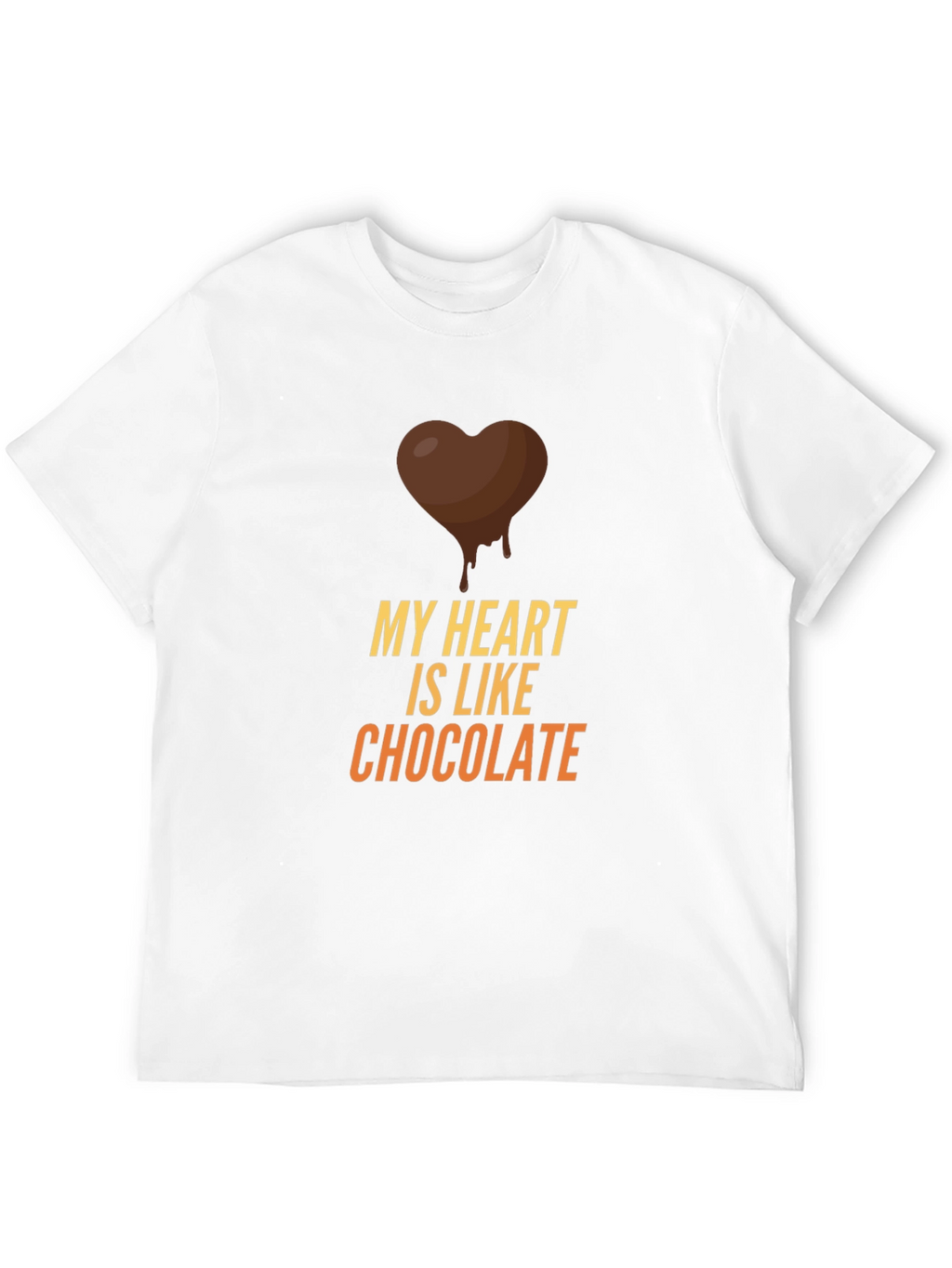 My Heart is Like Chocolate Black T-Shirt