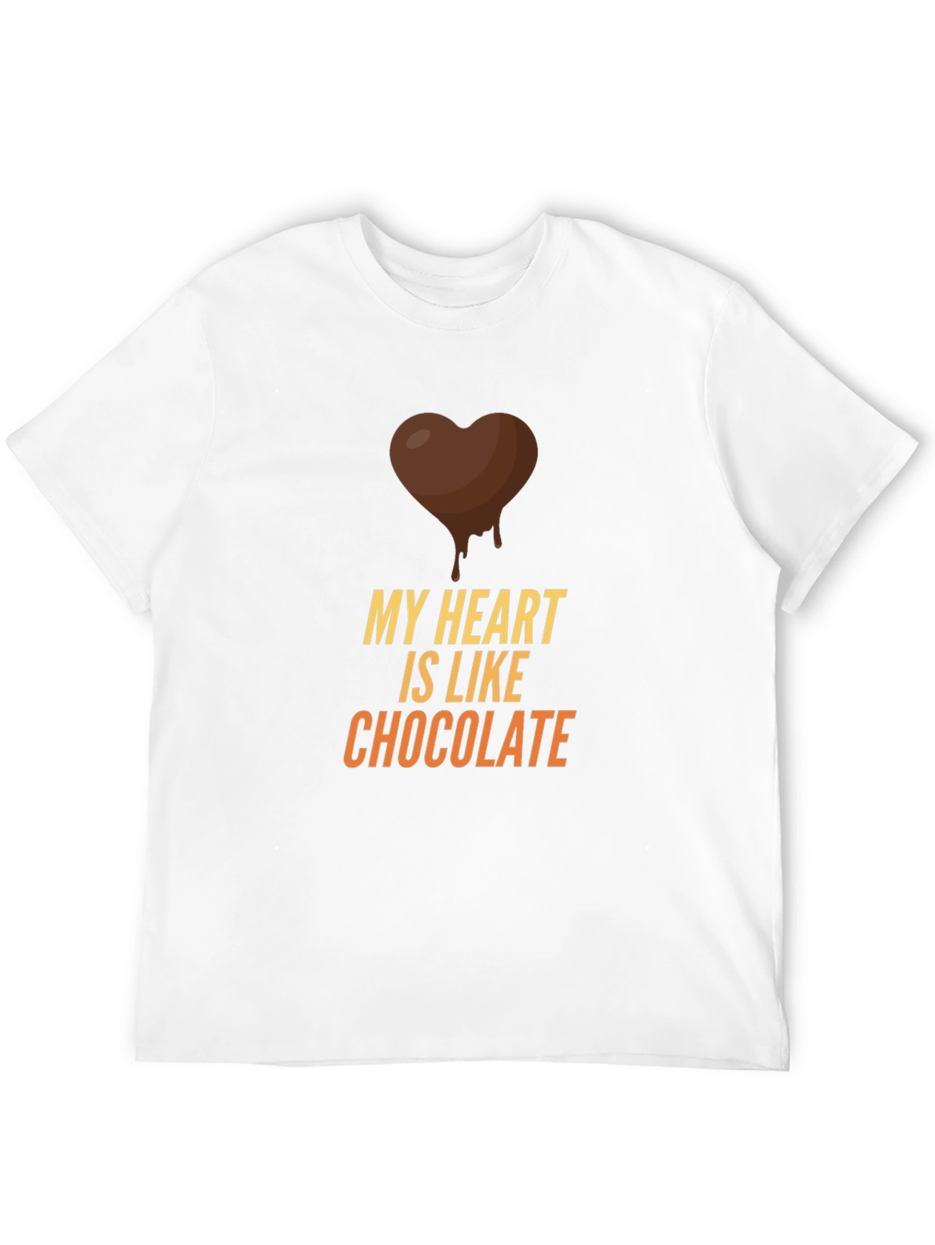 My Heart is Like Chocolate Black T-Shirt
