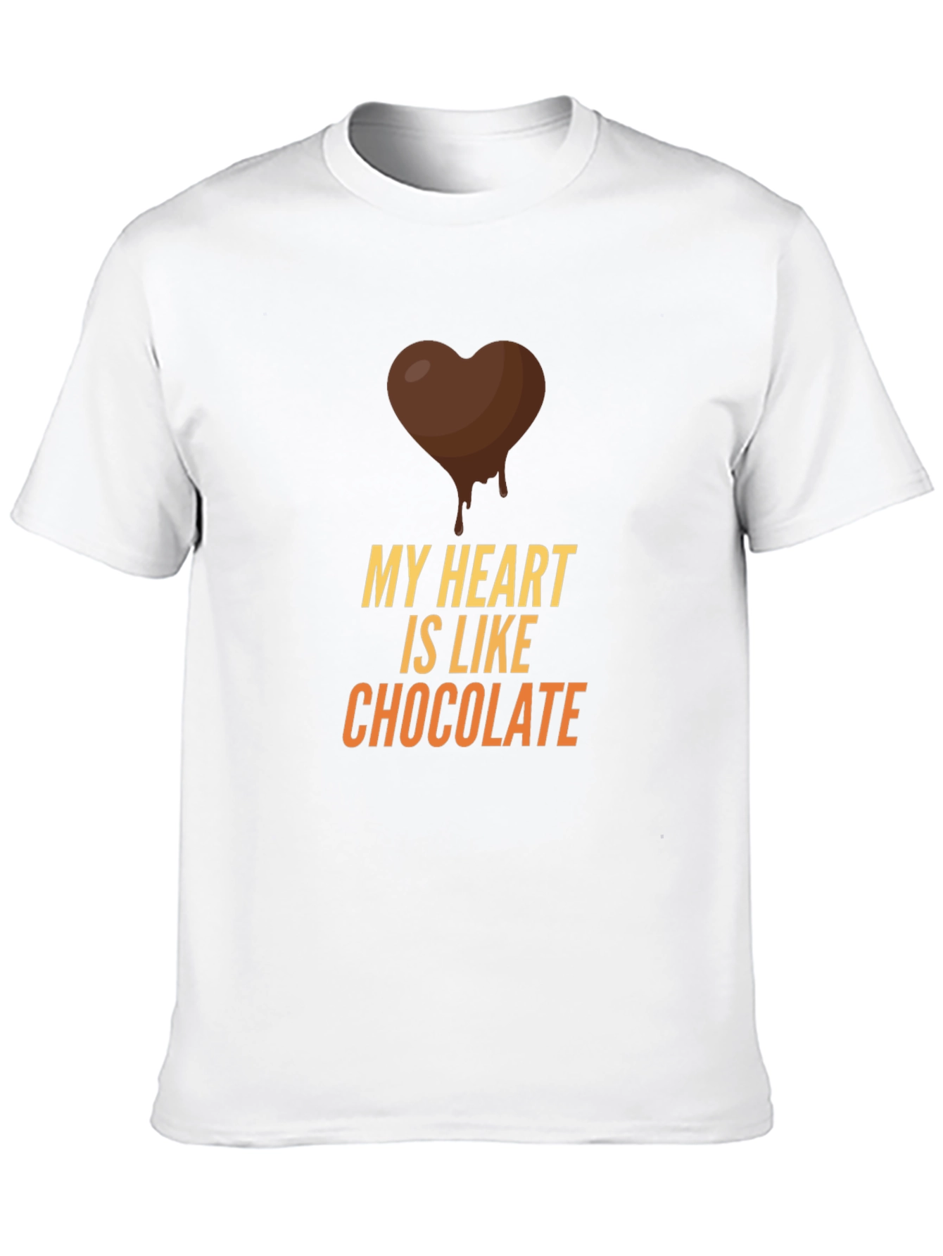 My Heart is Like Chocolate Black T-Shirt