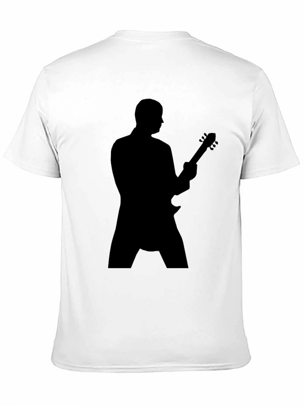 Guitarist Silhouette Graphic Tee - Black T-Shirt