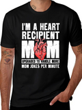 Heart Recipient Mom Graphic T-Shirt
