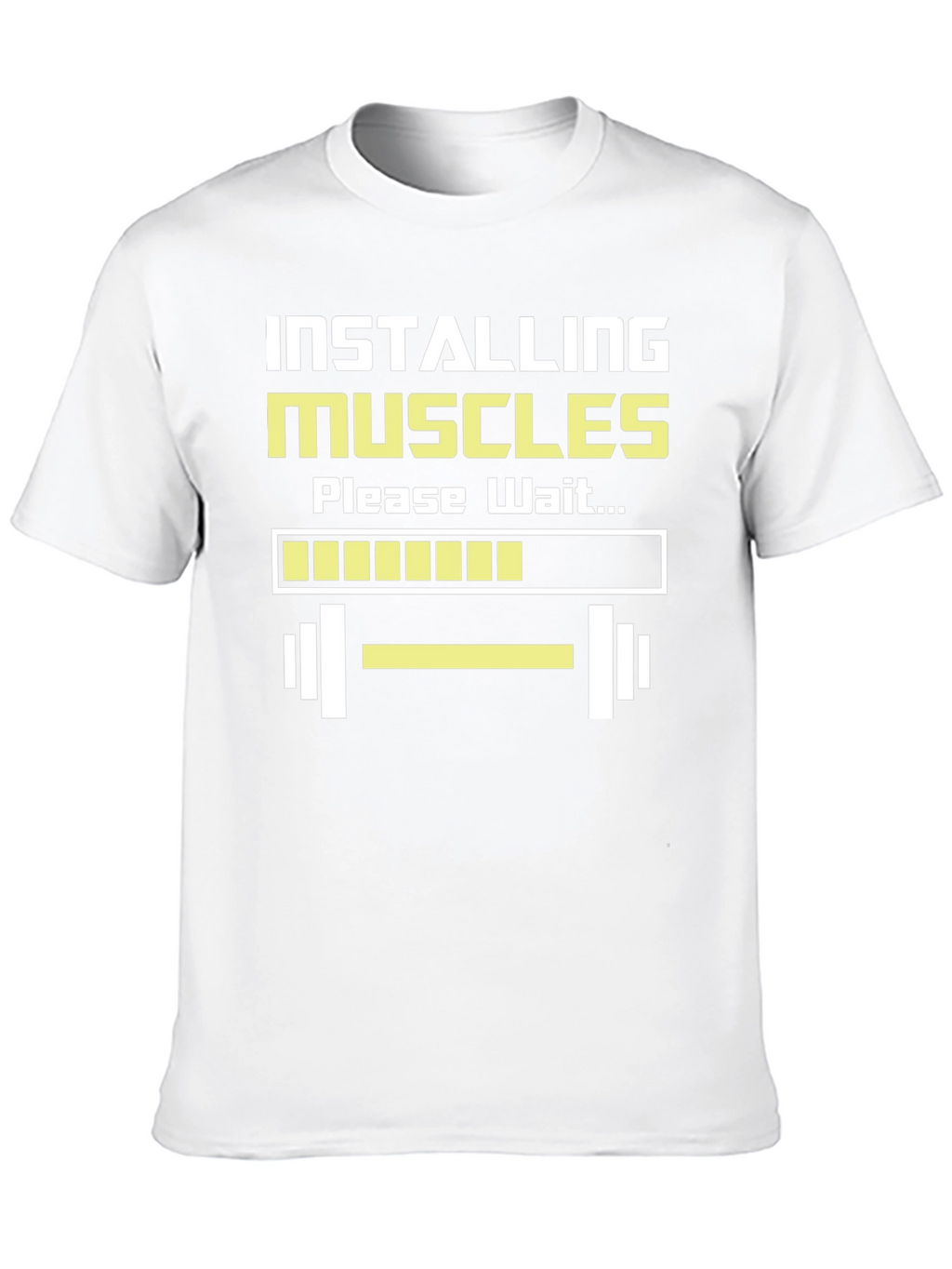 Installing Muscles Funny Workout T-Shirt