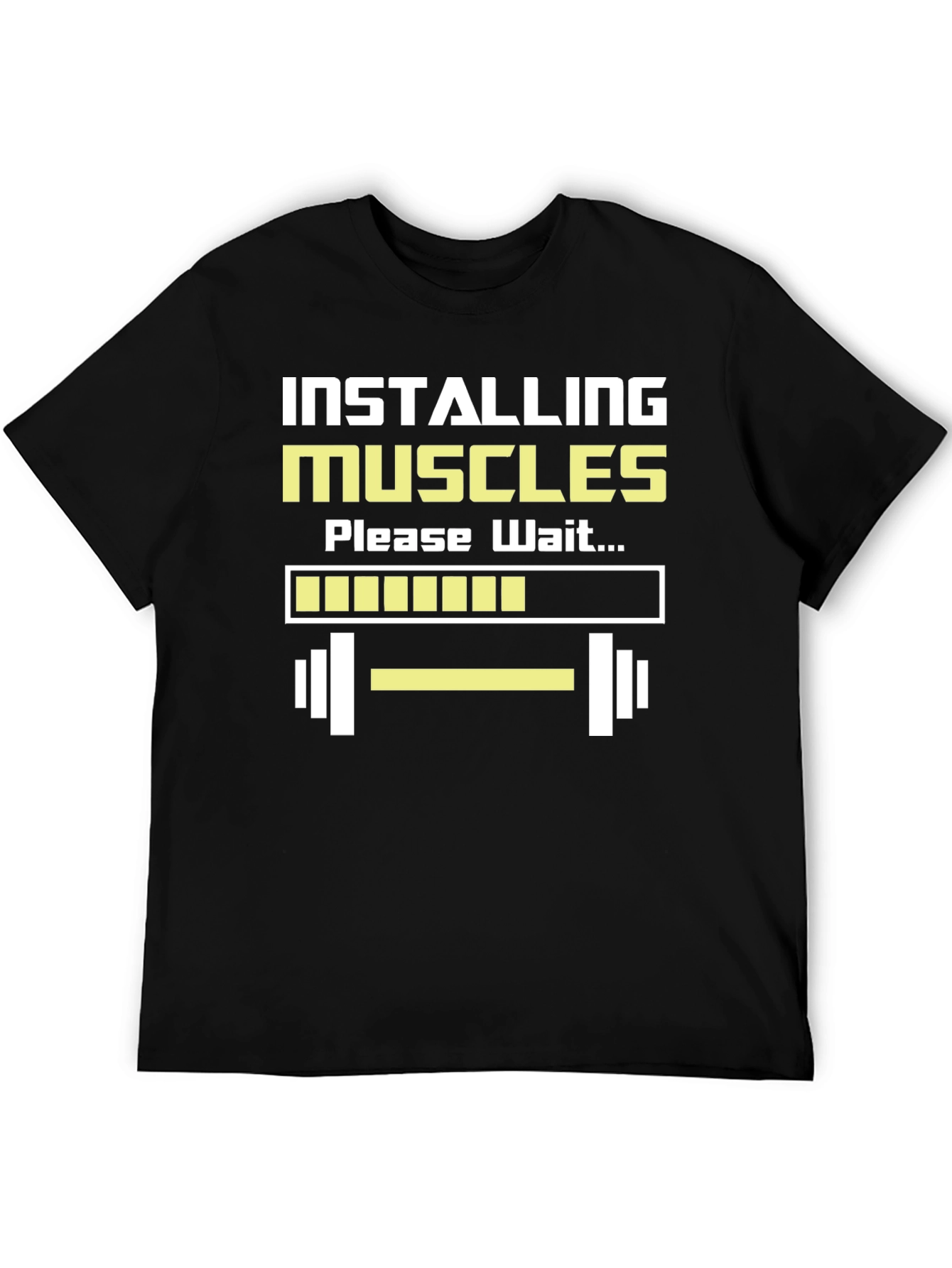 Installing Muscles Funny Workout T-Shirt