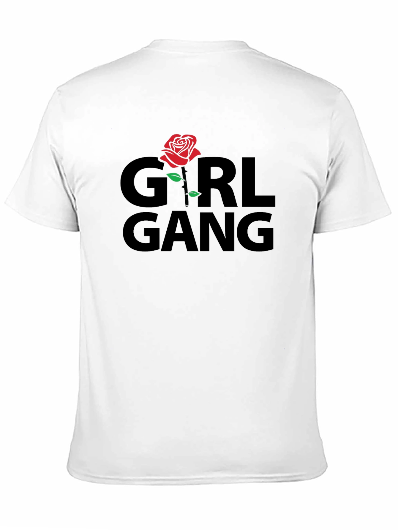 Girl Gang Rose Graphic T-Shirt - Black