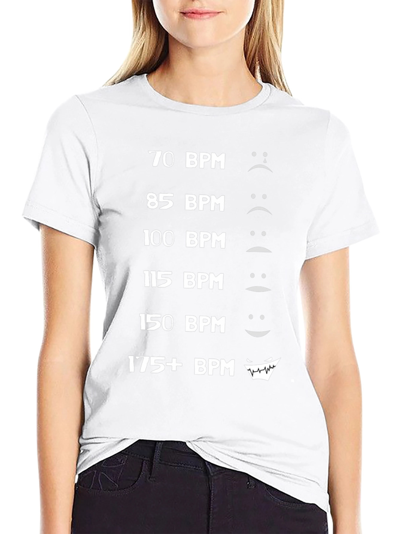 Music BPM Mood T-Shirt - Black Graphic Tee