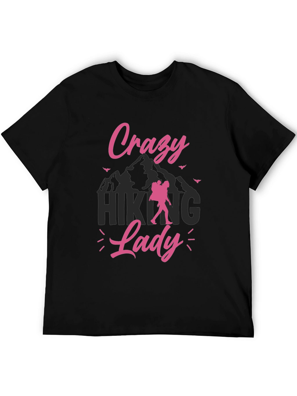 Crazy Hiking Lady Graphic Tee