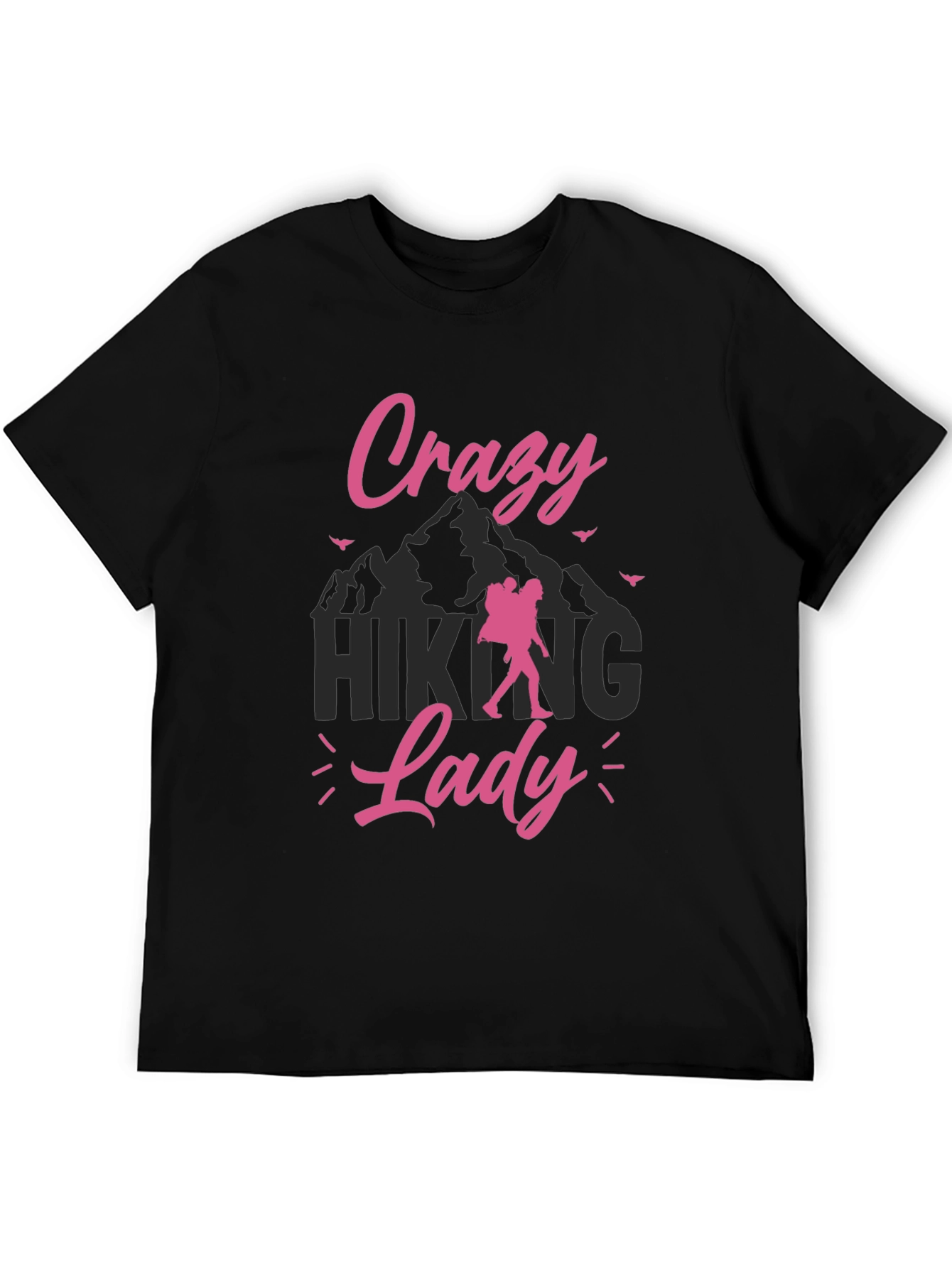 Crazy Hiking Lady Graphic Tee