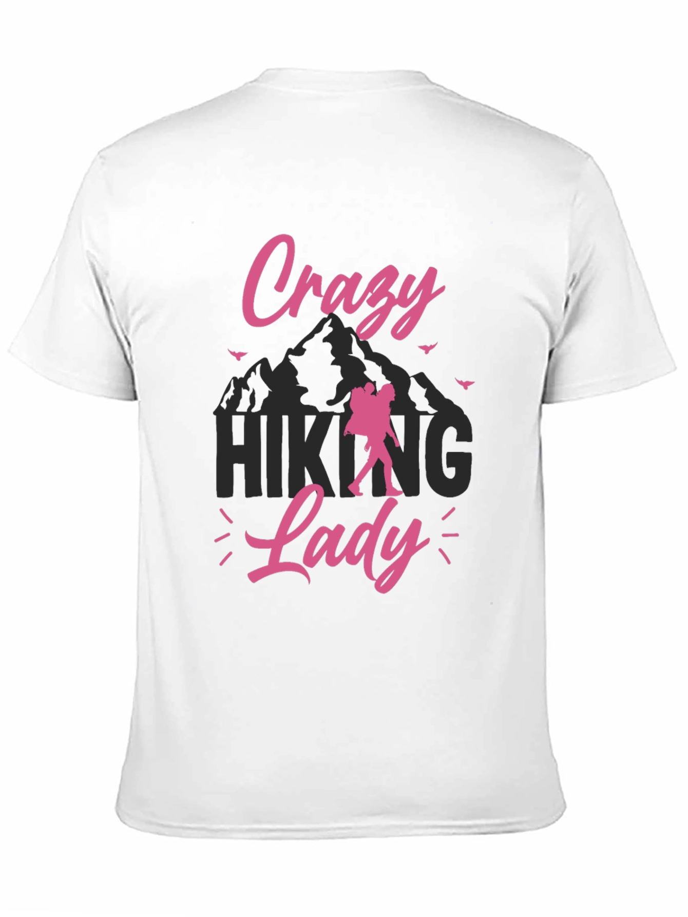 Crazy Hiking Lady Graphic Tee