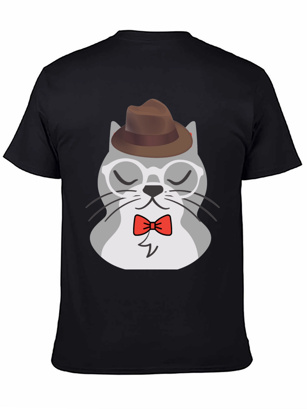 Hipster Cat T-Shirt - Cool Cartoon Graphic Tee