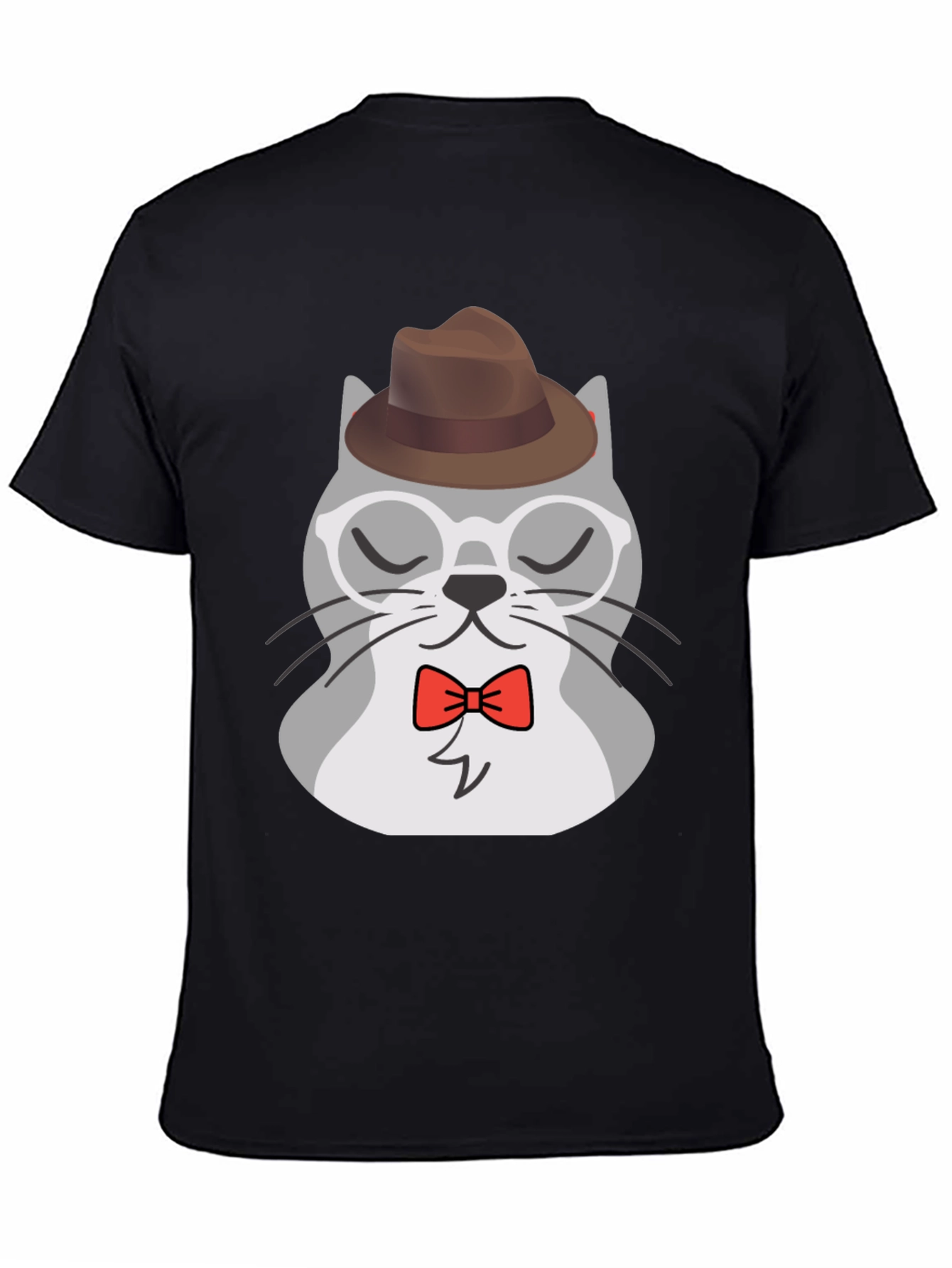 Hipster Cat T-Shirt - Cool Cartoon Graphic Tee