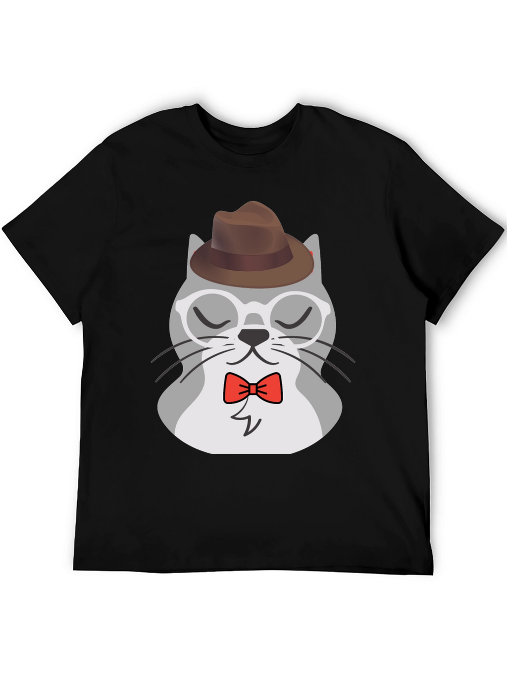 Hipster Cat T-Shirt - Cool Cartoon Graphic Tee
