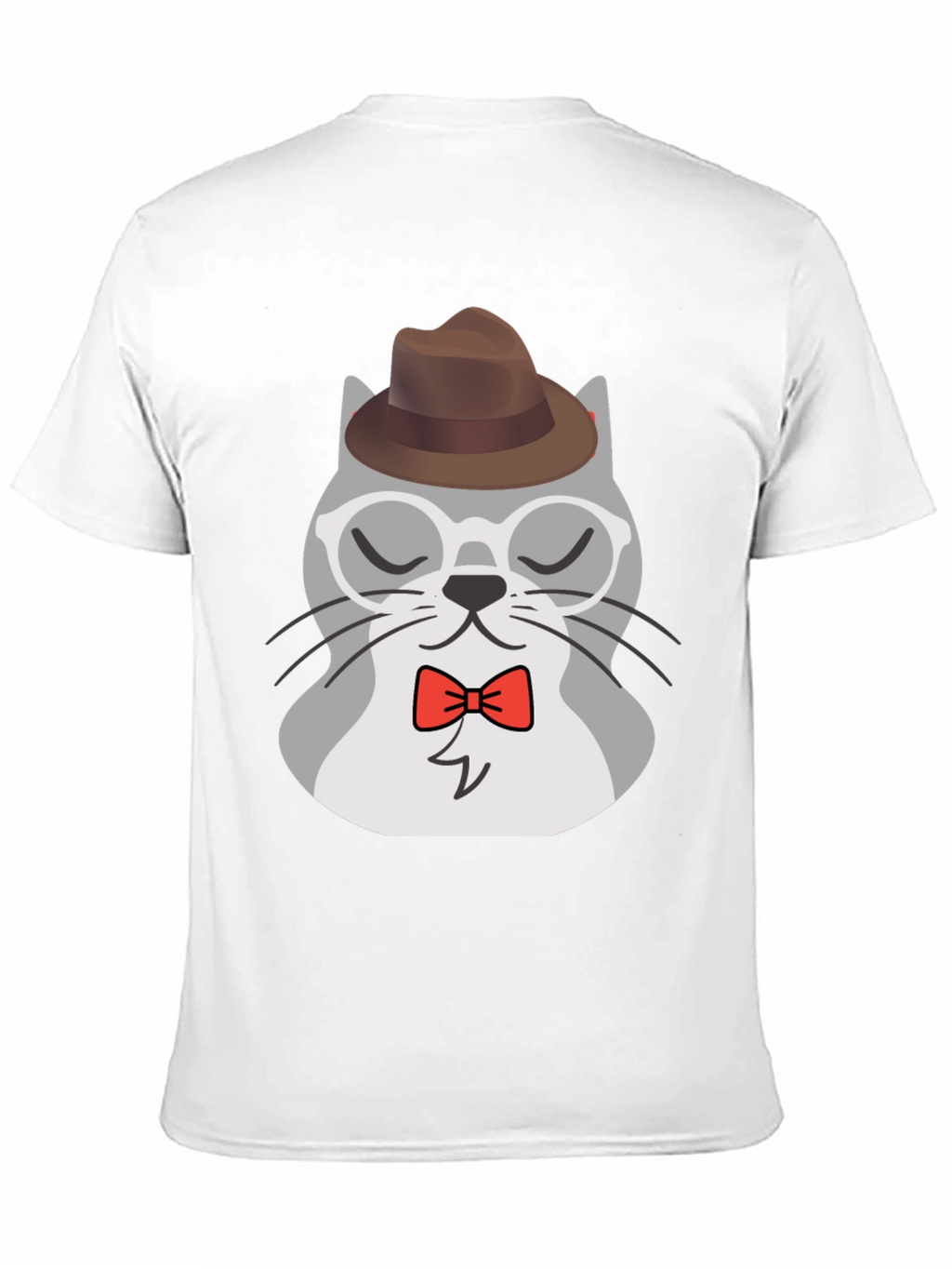 Hipster Cat T-Shirt - Cool Cartoon Graphic Tee