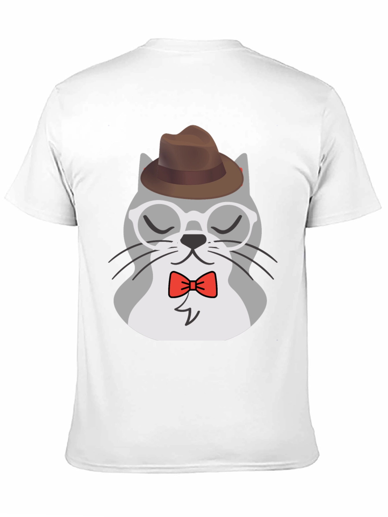 Hipster Cat T-Shirt - Cool Cartoon Graphic Tee