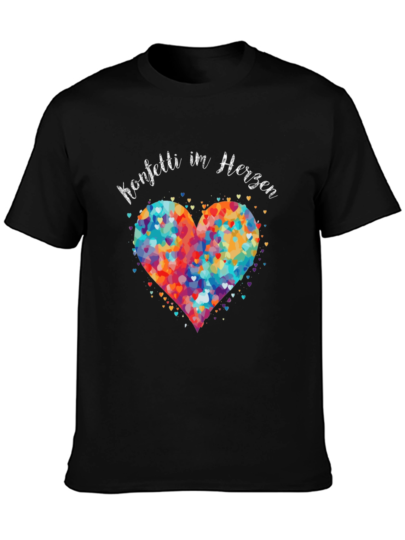 Confetti Heart Graphic T-Shirt - Unisex