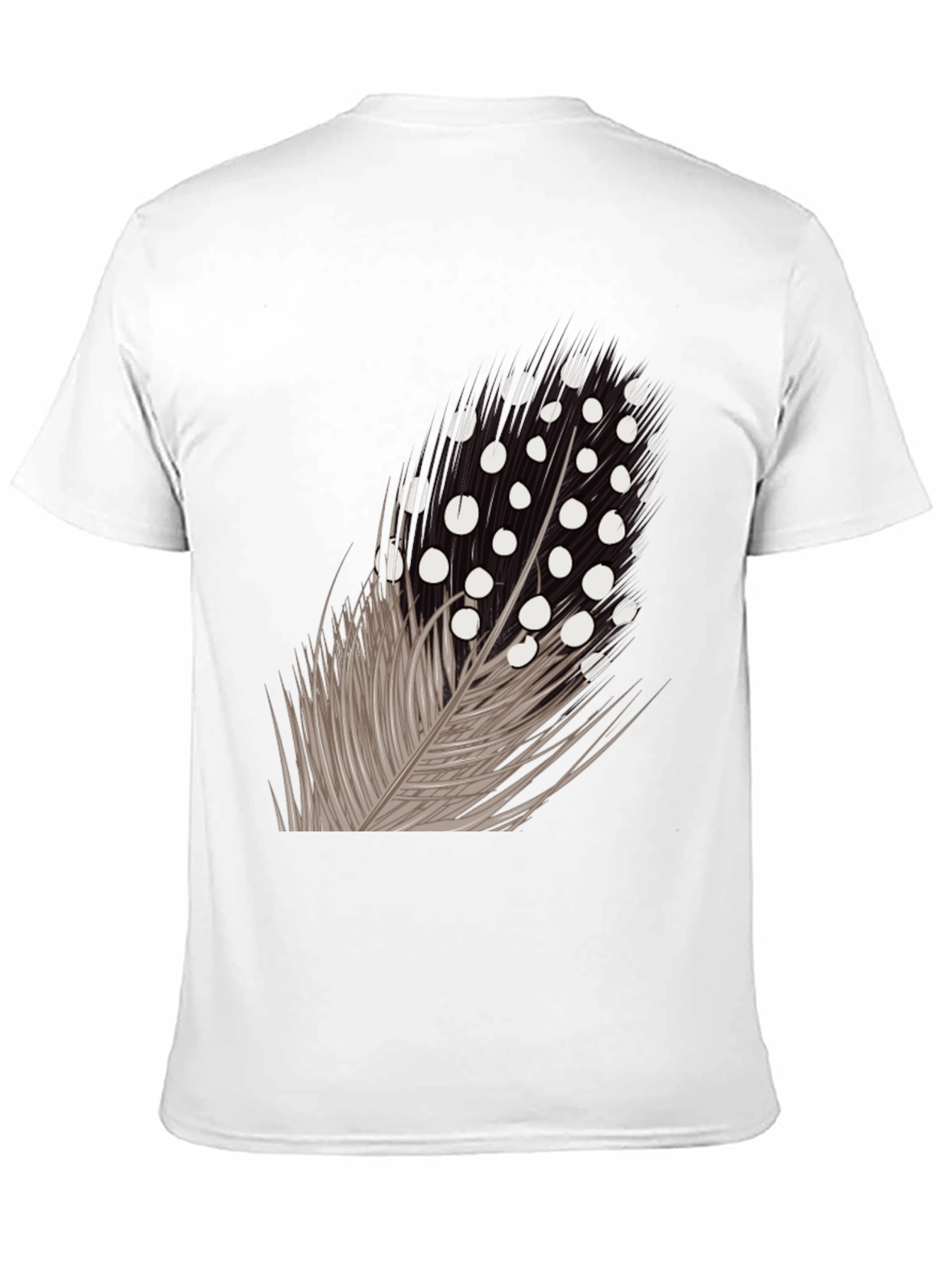 Feather Graphic Black T-Shirt