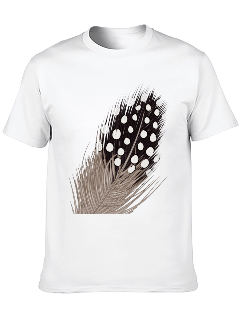 Feather Graphic Black T-Shirt