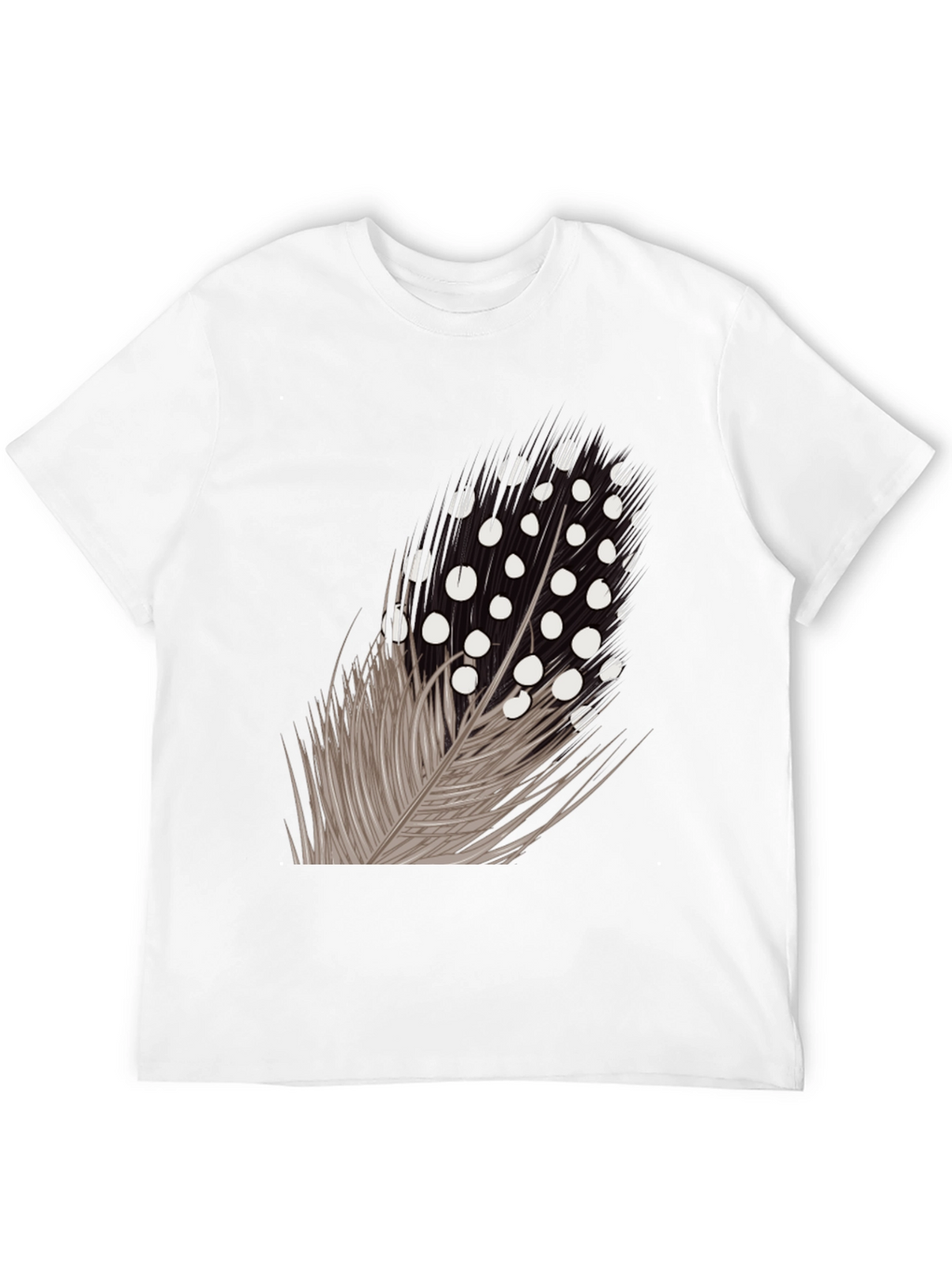 Feather Graphic Black T-Shirt