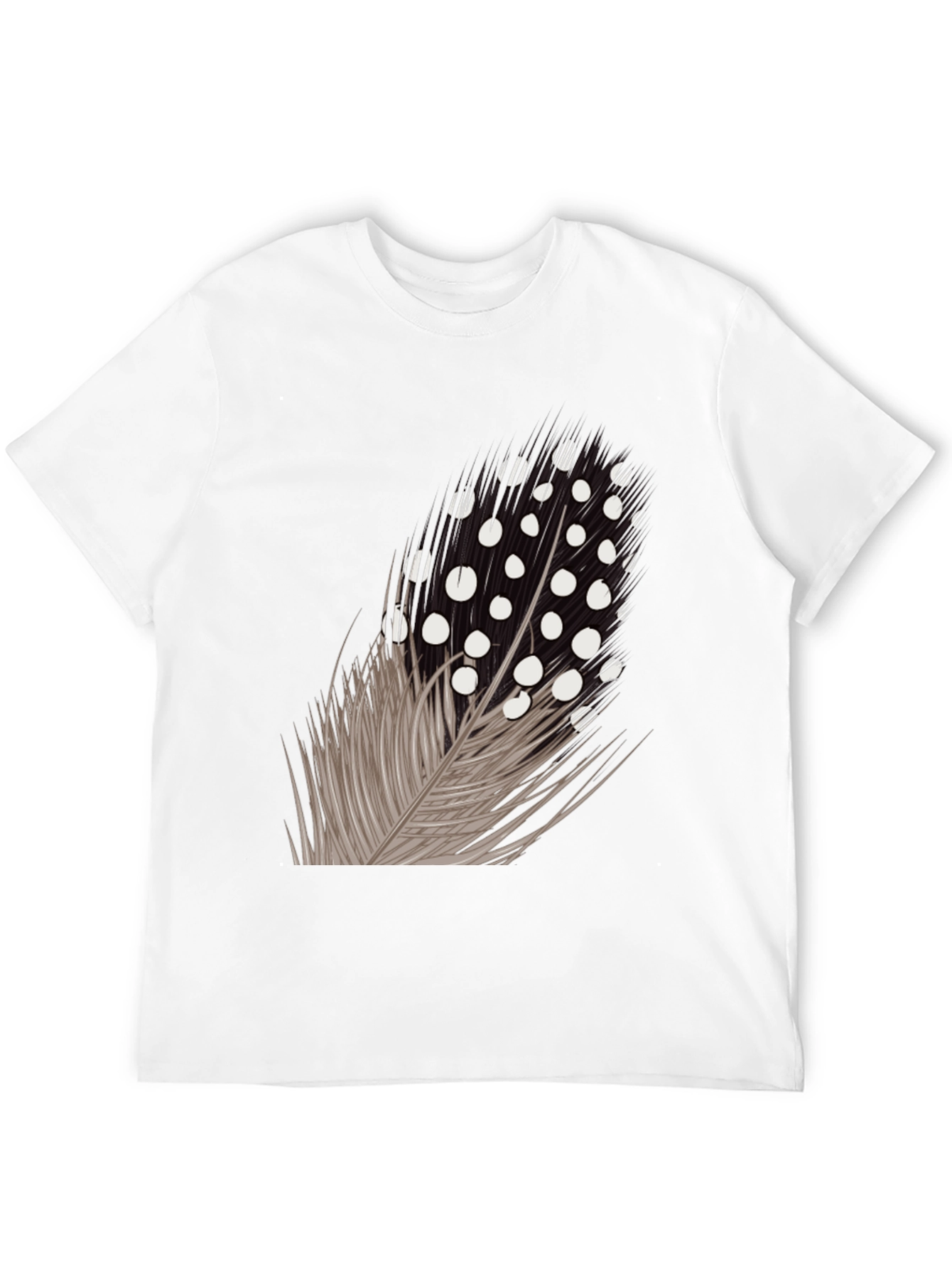 Feather Graphic Black T-Shirt