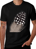 Feather Graphic Black T-Shirt
