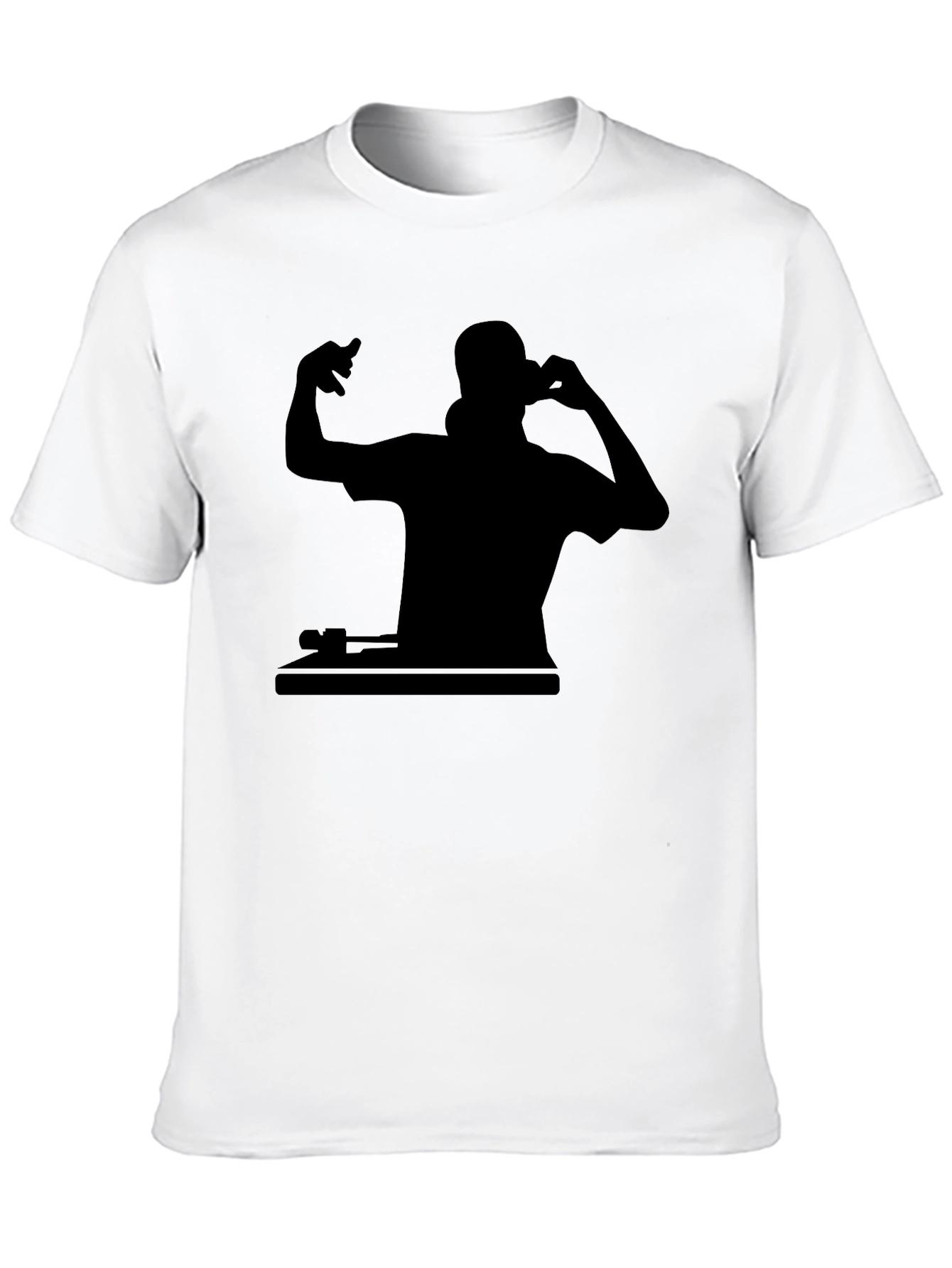 DJ Silhouette Black T-Shirt - Music Lover Tee